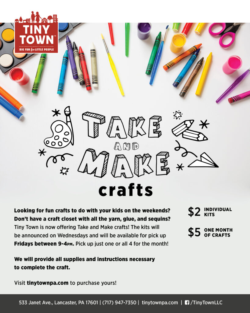 Take and Make Crafts flyer
